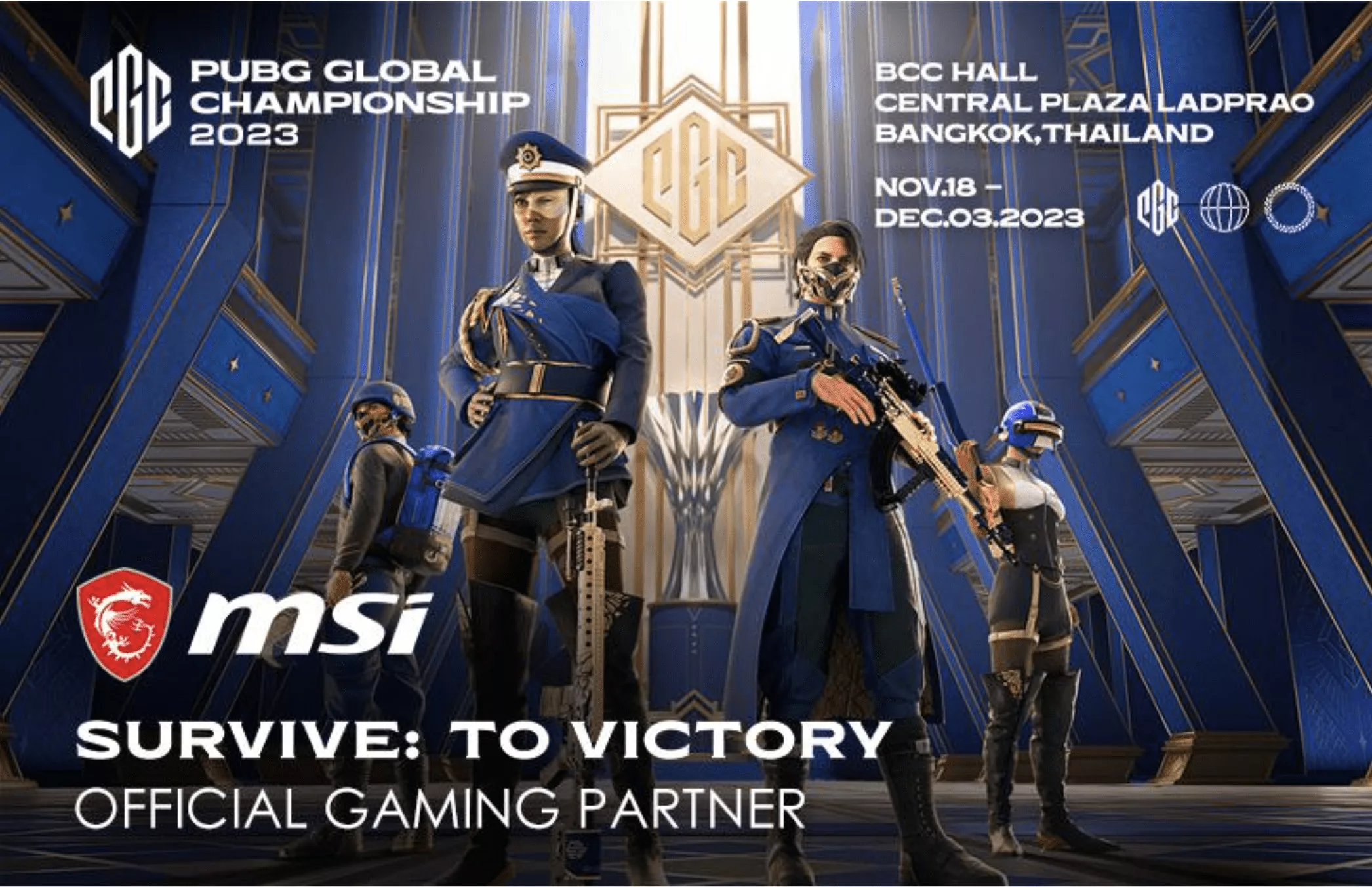 MSI becomes the official gaming partner of PUBG Global Championship 2023